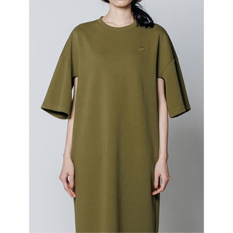 【YENN】HOLE BOXY TEE DRESS