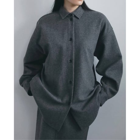【anuke】Wool Over Shirts