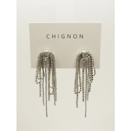 【CHIGNON】ﾗｲﾝｽﾄｰﾝﾌﾘﾝｼﾞﾋﾟｱｽ