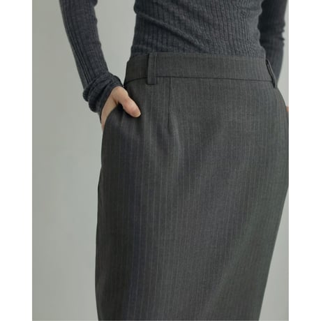 【anuke】Heather Stretch Middleskirt※9月中～10月中
