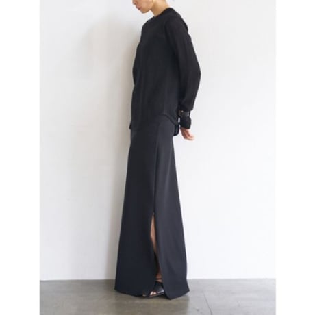 【YENN】STRIPE SHEER RIB TEE　※納期：6月中旬～7月中旬