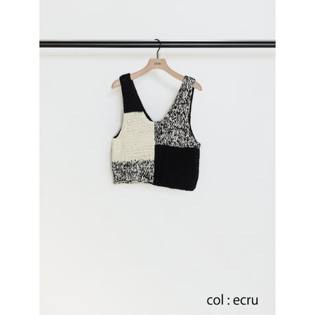 再販【YENN】PATCHWORK BUSTIER
