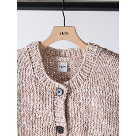 【YENN】MIX HAND KNIT VEST
