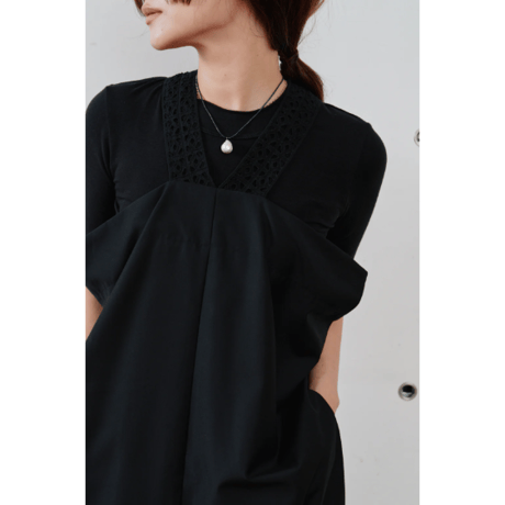 【Hella】lace tie over dress　※納期6月中旬〜7月中旬