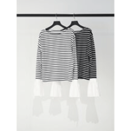 【Mewl】ｼｬﾂｽﾘｰﾌﾞﾎﾞｰﾀﾞｰTOPS