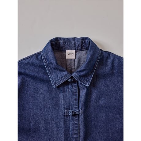 【YENN】DENIM CHINA SHIRT JK ※納期9/上〜9/中