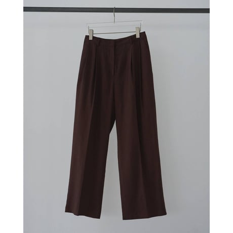 【anuke】Linen Tuck Pants