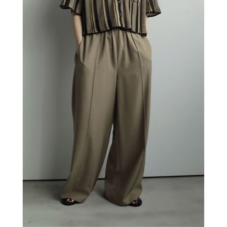 【anuke】Pintuck Wide Pants