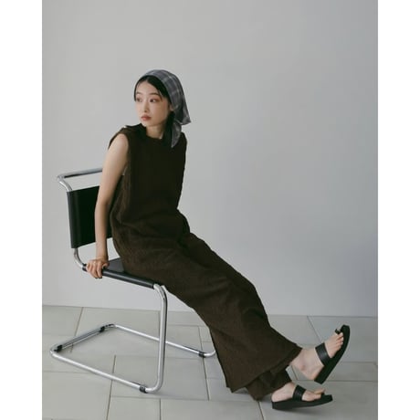 【anuke】Check Scarf　※納期4月下旬～5月下旬