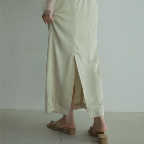 【anuke】Satin Pencil Skirt　※納期2月下旬〜3月下旬