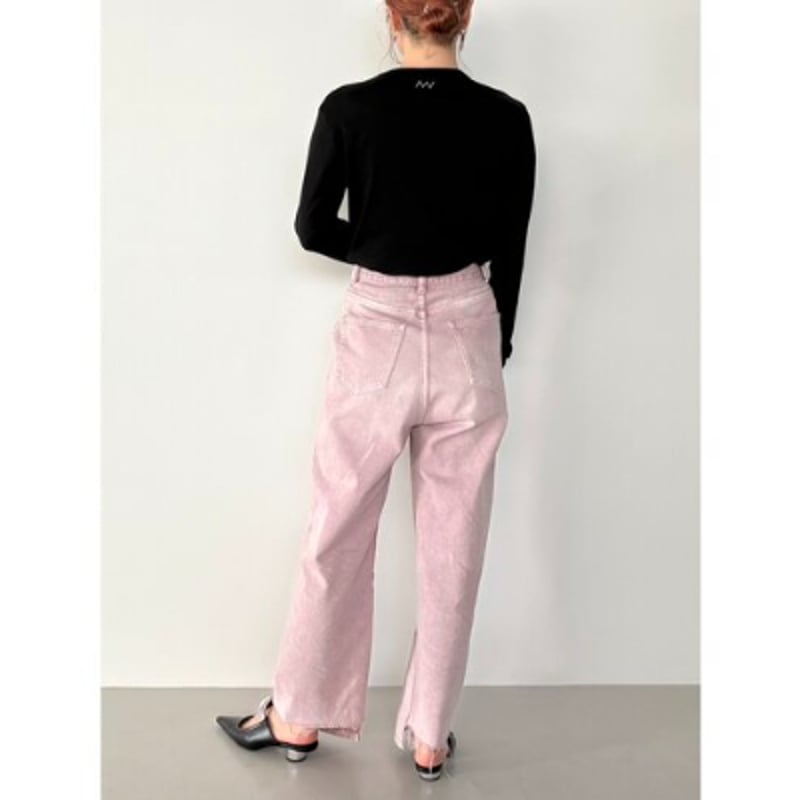 YENN】HIGH RISE TUCK WIDE ピンク | selectshop kusu