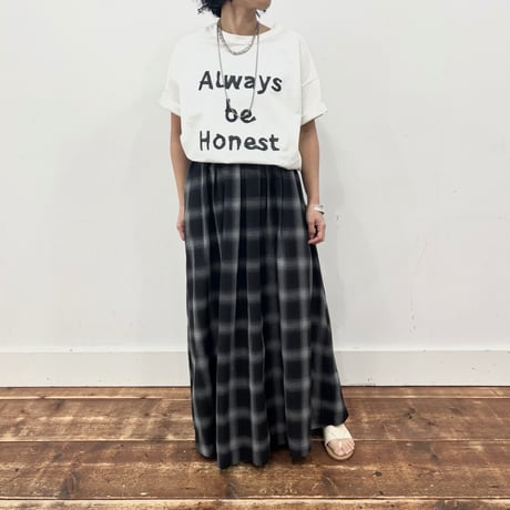 【siro de labonte】tuck flare skirt