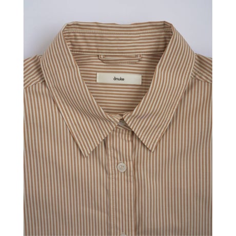 【anuke】Stripe Over Shirts　※納期3月中旬～4月中旬