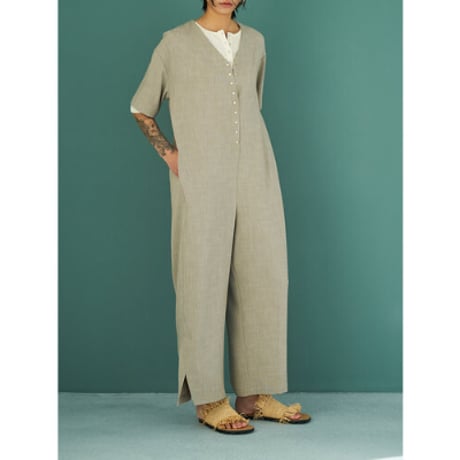 【YENN】SIDE SLIT ALL IN ONE