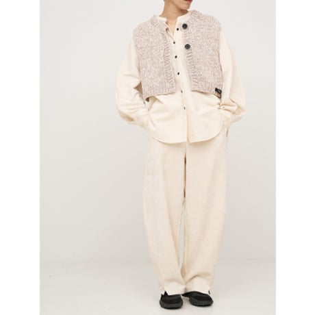 【YENN】MIX HAND KNIT VEST