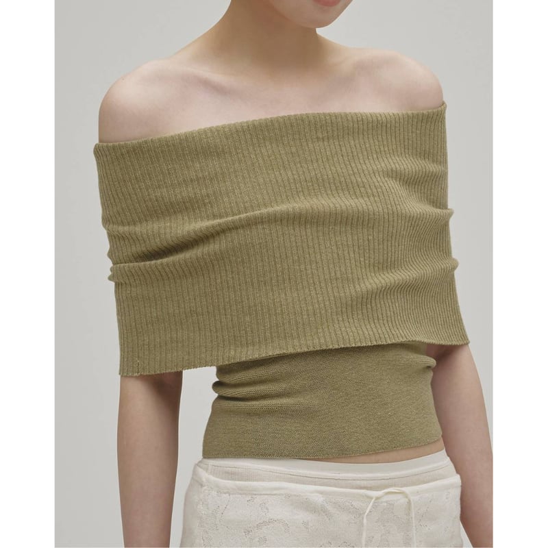 TODAYFUL】Seamless Offshoulder Knit ※納期6月中旬～7月中