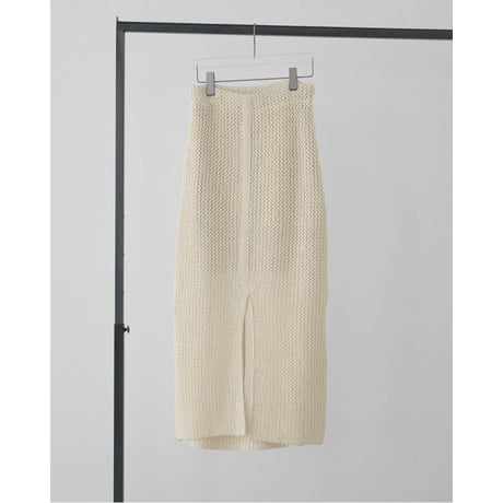 【anuke】Crochet Knit Skirt　※納期3月中旬～4月中旬