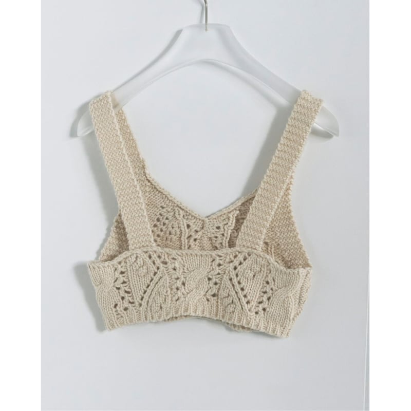 anuke】Cable Knit Bustier | selectshop kusukusu