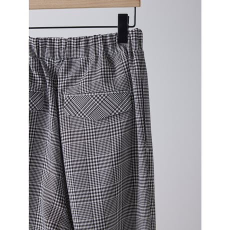 【YENN】 PLAID TUCK EASY PT