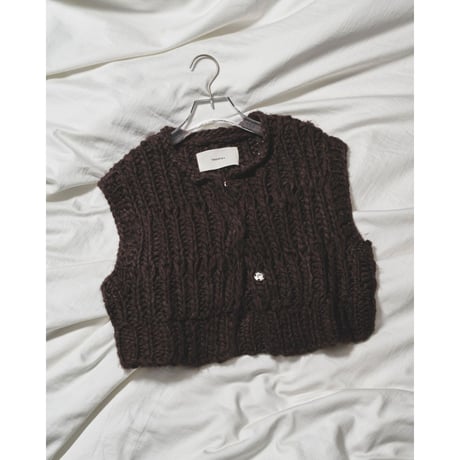 【TODAYFUL】Mix Handknit Vest　※納期10月中～11月中