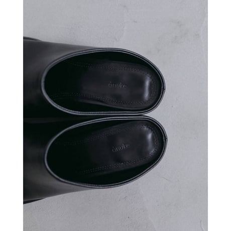 【anuke】Square Heel Slip-on