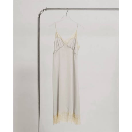 【TODAYFUL】Satin Lace Dress　※納期6月中旬～7月中旬