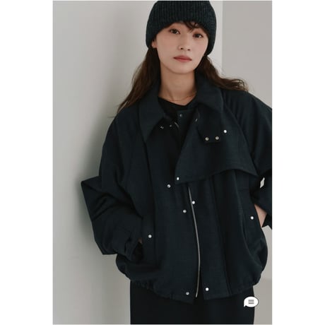 【Halla】gun flap blouson※納期9中～10中