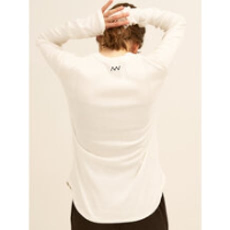 【YENN】COTTON RIB LONG TEE