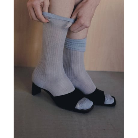 【anuke】Squaretoe Velour Mule