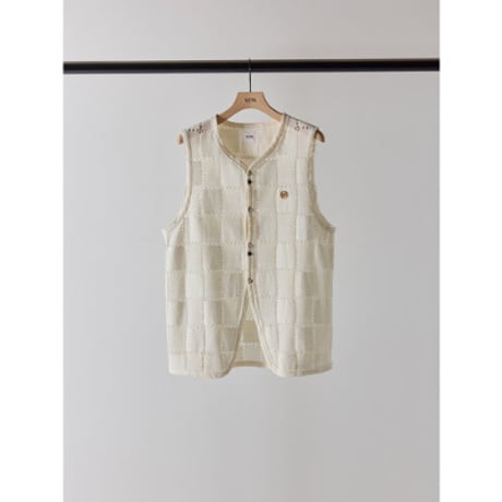 【YENN】SLEEVELESS LACE TOP
