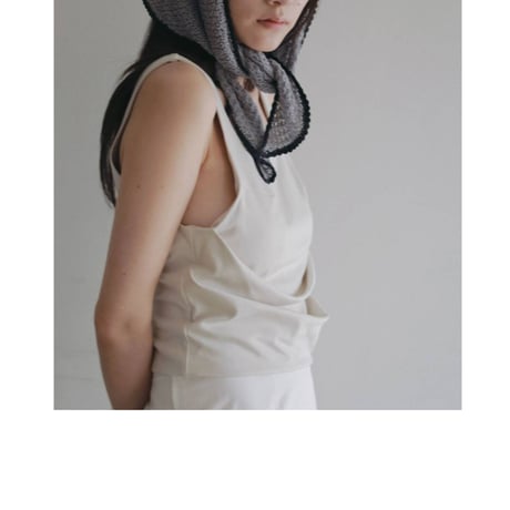 【anuke】Piping Scarf Knit　※納期8月下旬～9月下旬
