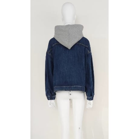 【Boutique Ordinary】Detachable Hood Denim Jacket