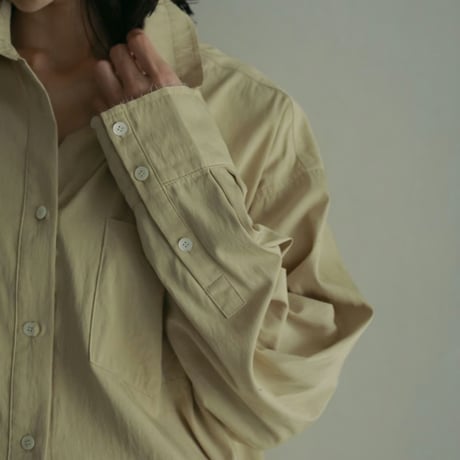 【anuke】 Chambray Over Shirts　※納期2月中旬〜3月中旬