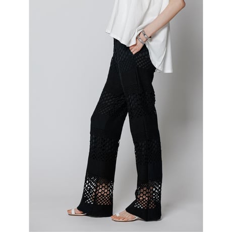 【YENN】KNIT LACE PANTS