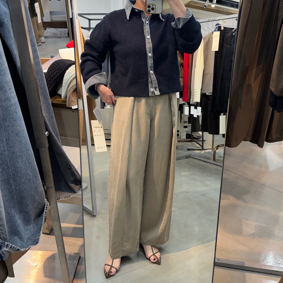 PASSIONE】フロントタックパンツ 46609 | selectshop kusukusu