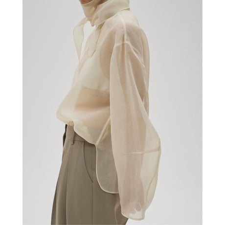 【TODAYFUL】Sheer Tie Blouse　※納期4月中旬〜5月中旬