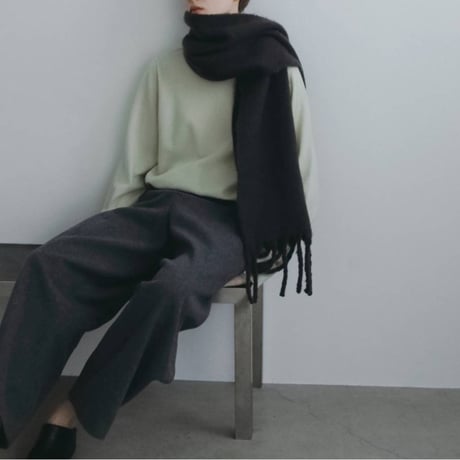 【anuke】Soft Fringe Stole　※納期11月上旬～12月上旬
