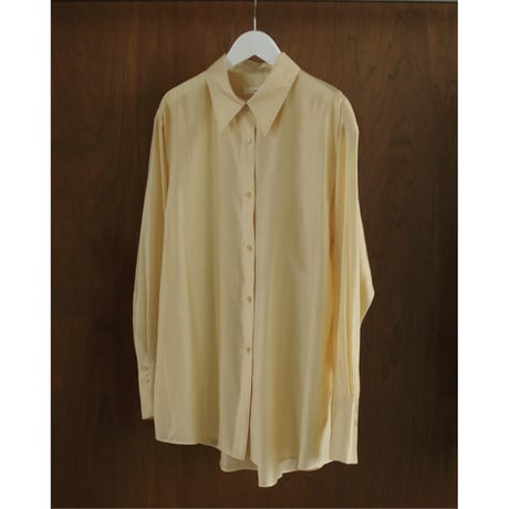 【ànuke】Sheer Satin Shirts