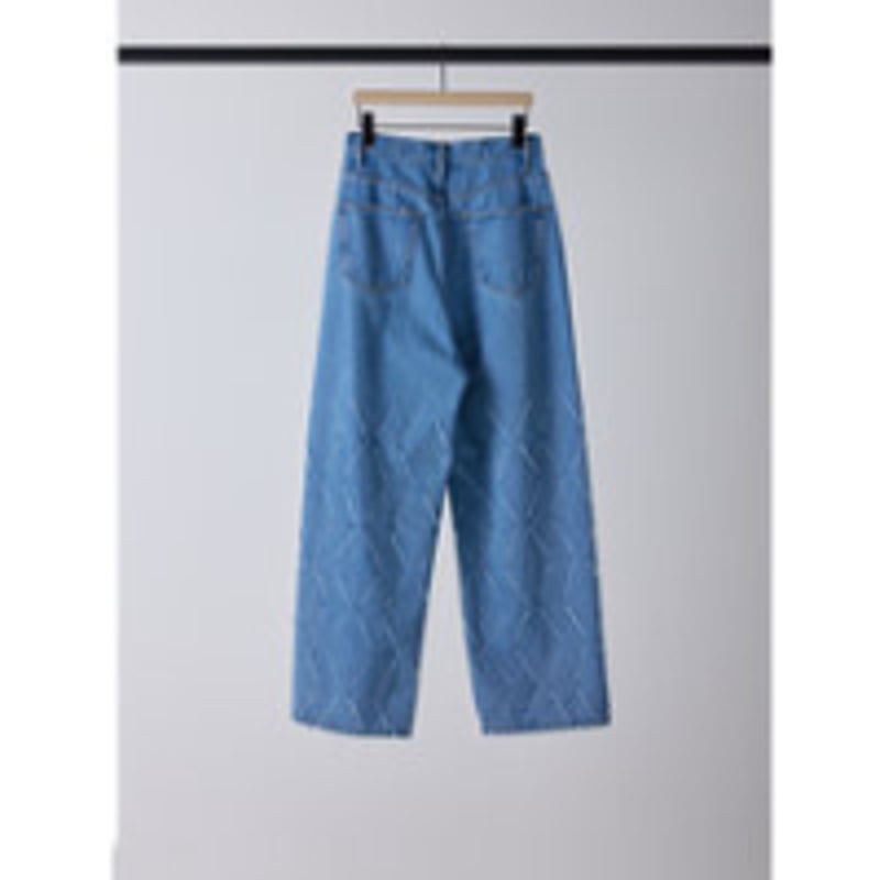 YENN】 LASER CUT WIDE DENIM | selectshop kusukusu