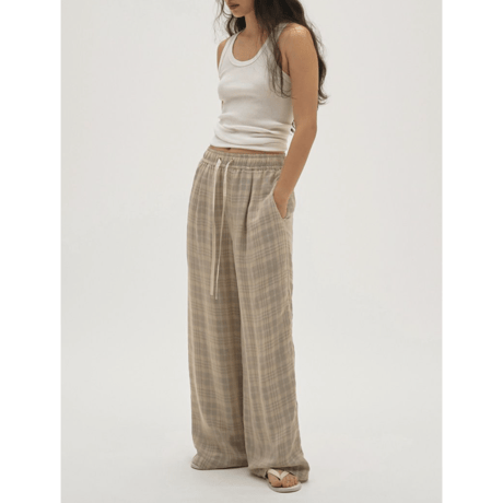 【TODAYFUL】Check Jacquard Pants　※納期5月中旬〜6月中旬