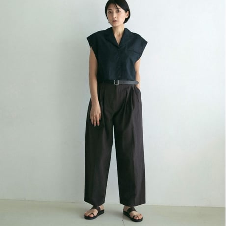 【anuke】Check Tuck Pants