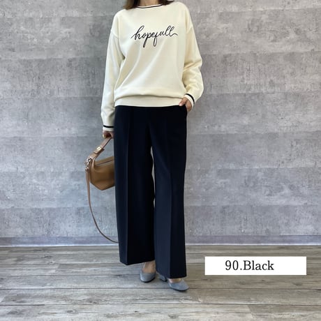 再販✨【限定✨TALL SIZE】ピンタックバックブラッシュワイドパンツ