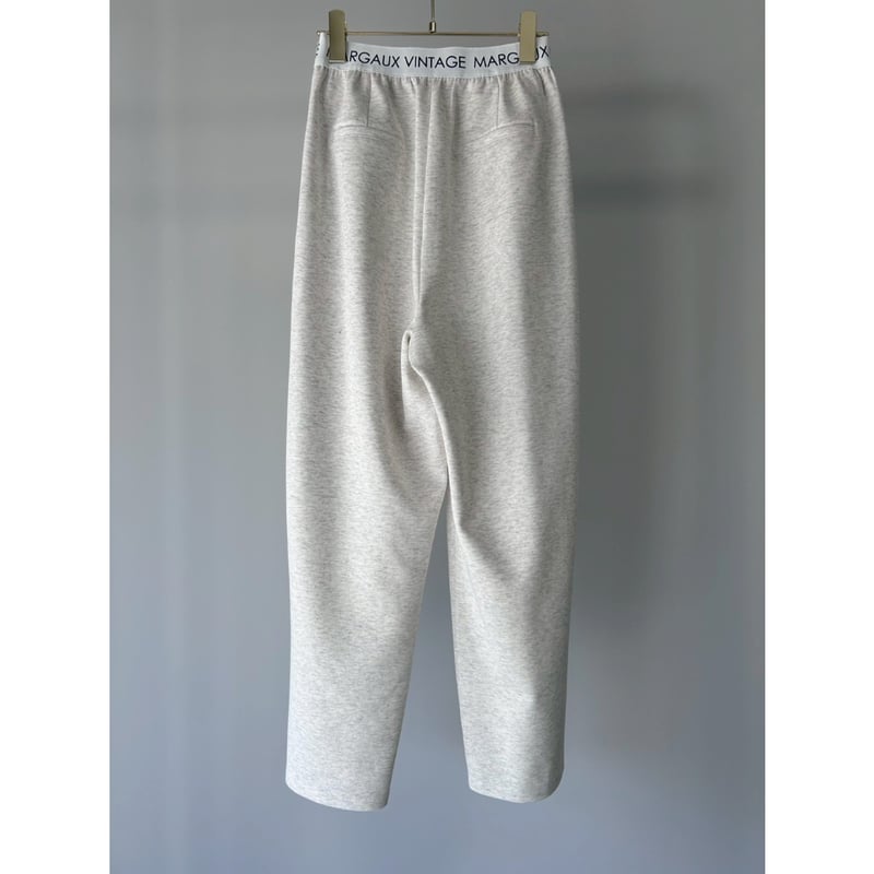 【最終価格】MARGAUX VINTAGE ロゴウエストゴムタックパンツ　新品 再入荷】MARGAUX VINTAGE / ロゴウエストゴムタックパンツ | anouk