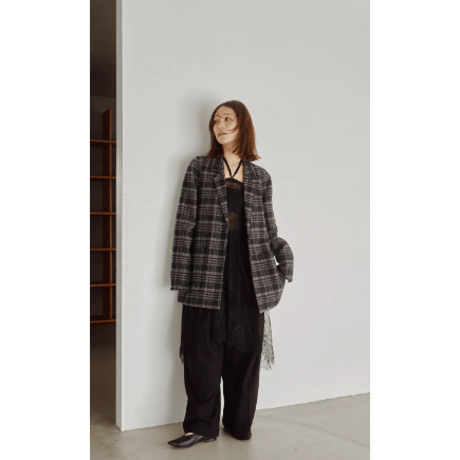 【Hella】2Way Layered Lace Wrap Skirt　※納期8月中旬～9月中旬