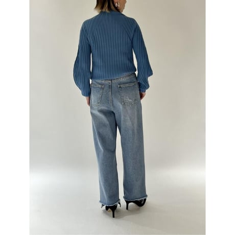 TUCK WIDE DENIM PT  ＊