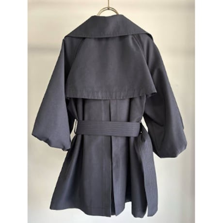 【MARGAUX VINTAGE】バルーンスリーブミドル丈トレンチ