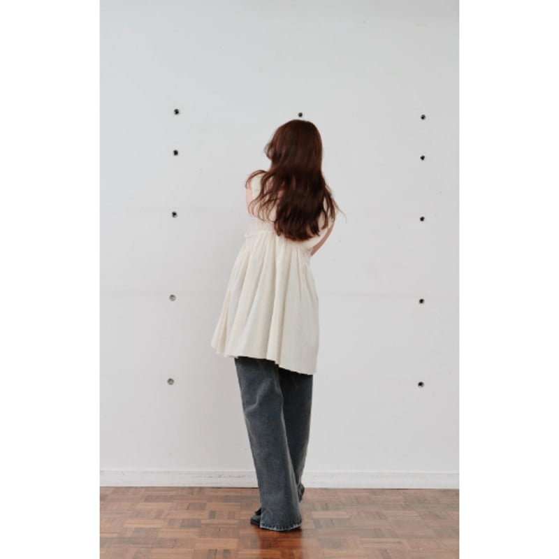 Hella】cotton crepe gather top | selectshop kus