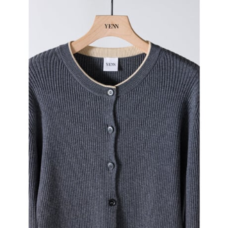 【YENN】WOOL RIB CREW CD