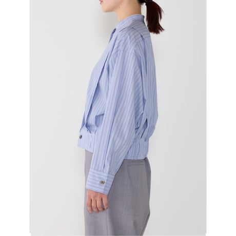 【YENN】STRIPE SHIRT JACKET
