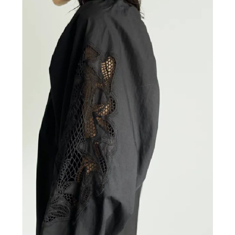 ワンピース Cutwork Embroidery Angel Sleeve Dress M ワンピース Cutwork Embroidery Angel Sleeve Dress Cutwork